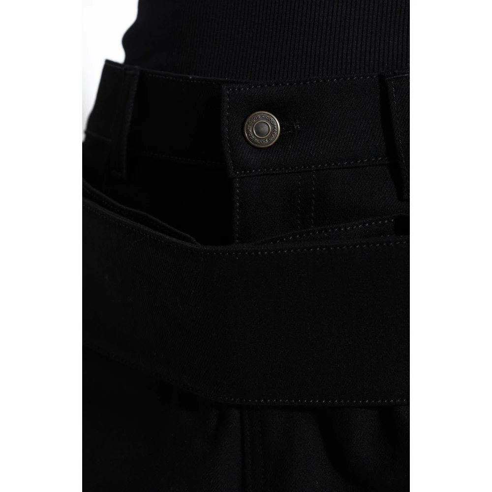 Courrèges Jeans met uitlopende pijpen Black Dames