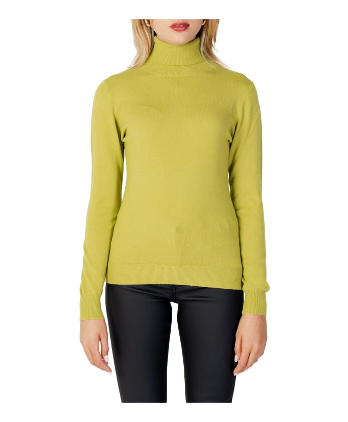 pull-a-col-roule-vert-automne-hiver-femme