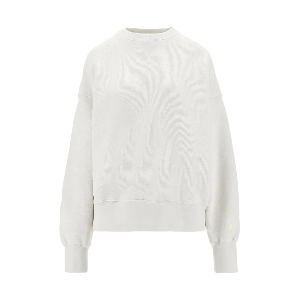 Golden Goose Women's Gray Sweatshirts, S, Cotton Crewneck Sweatshirt