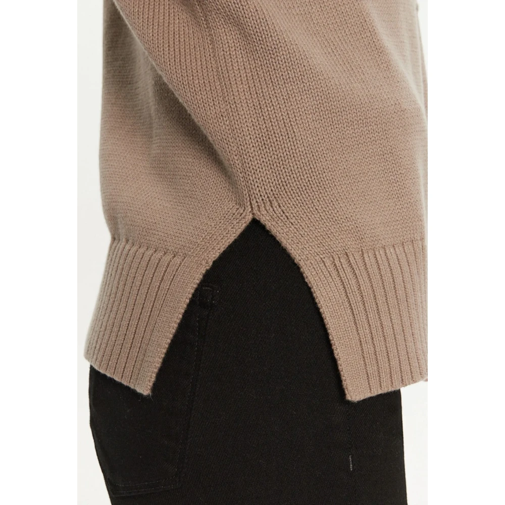 Calvin Klein Jeans Intarsia Loose Sweater Trendy Mode Vrouwen Brown Dames