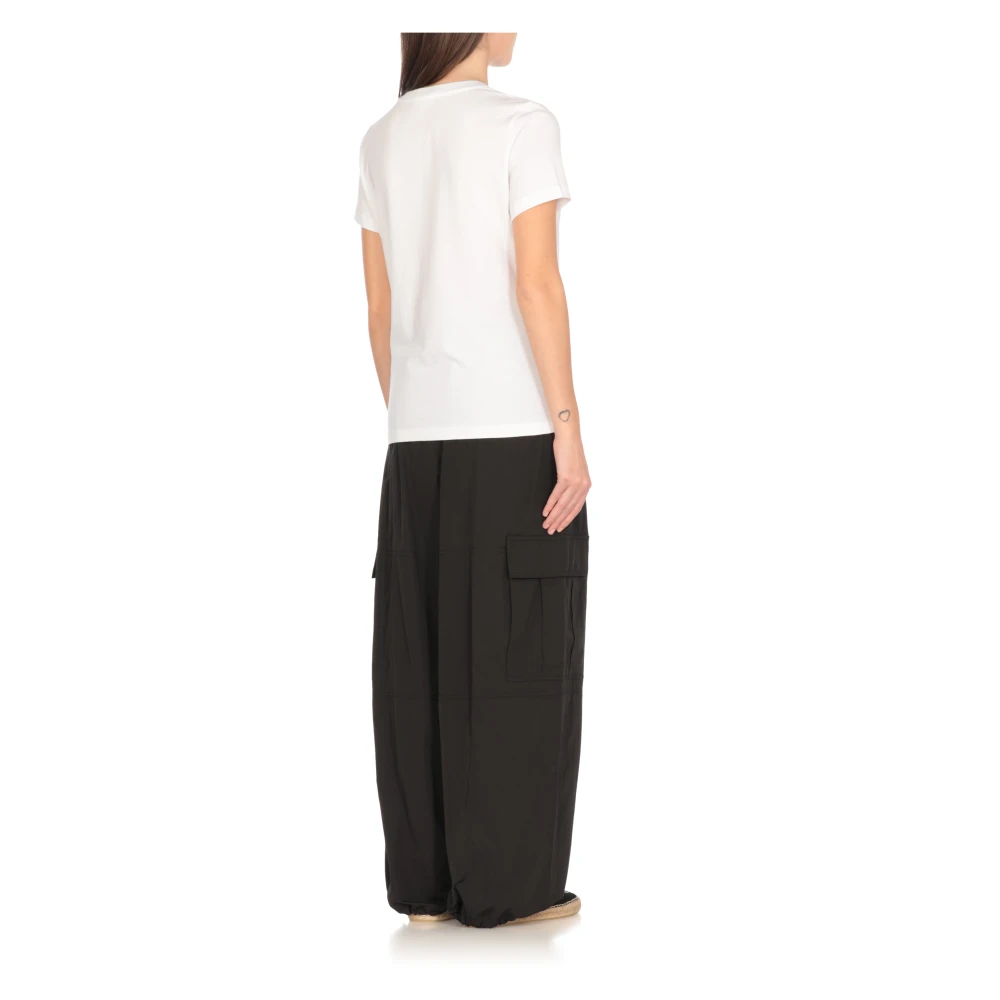 Kenzo Wit T-shirt met Boke Flower-patch White Dames