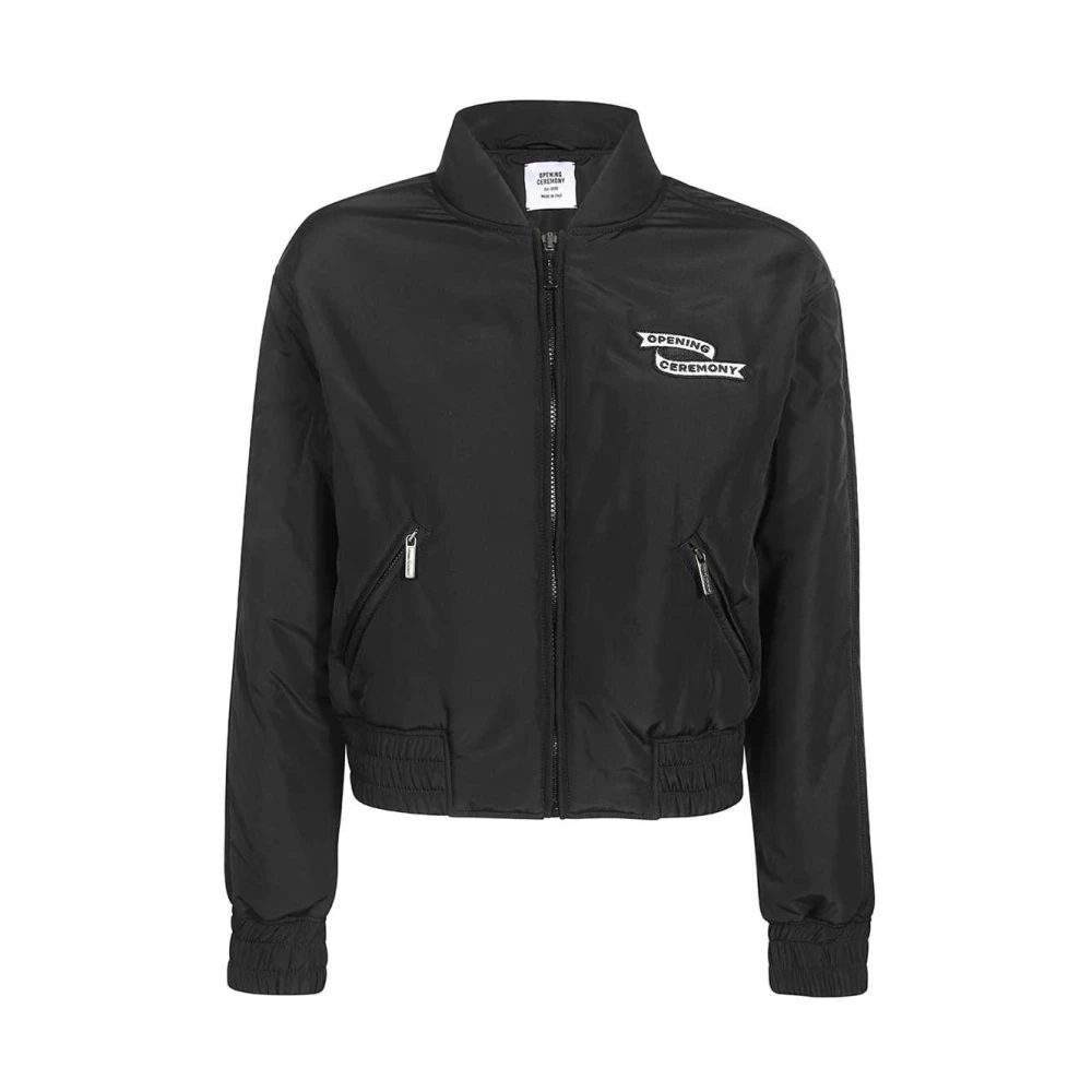 Opening Ceremony Bomberjack met logo patch Black Dames