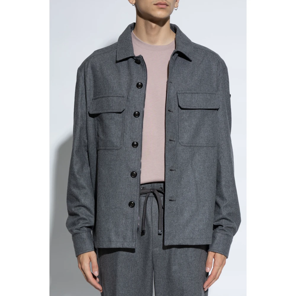 Moncler Overhemd met zakken Gray Heren