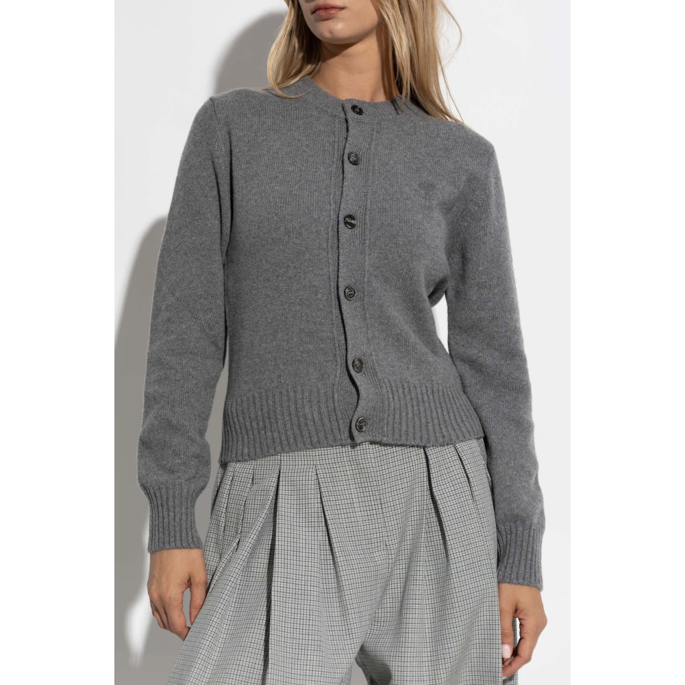 Ami Paris Kasjmier Vest Gray Dames