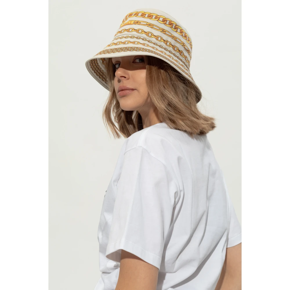 Versace Hoed met schatprint Beige Dames