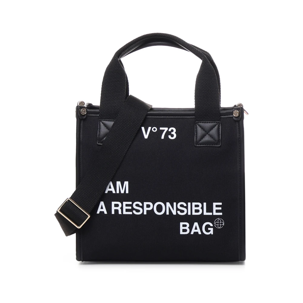 V73 Stijlvolle en praktische Tote Bag Black Dames