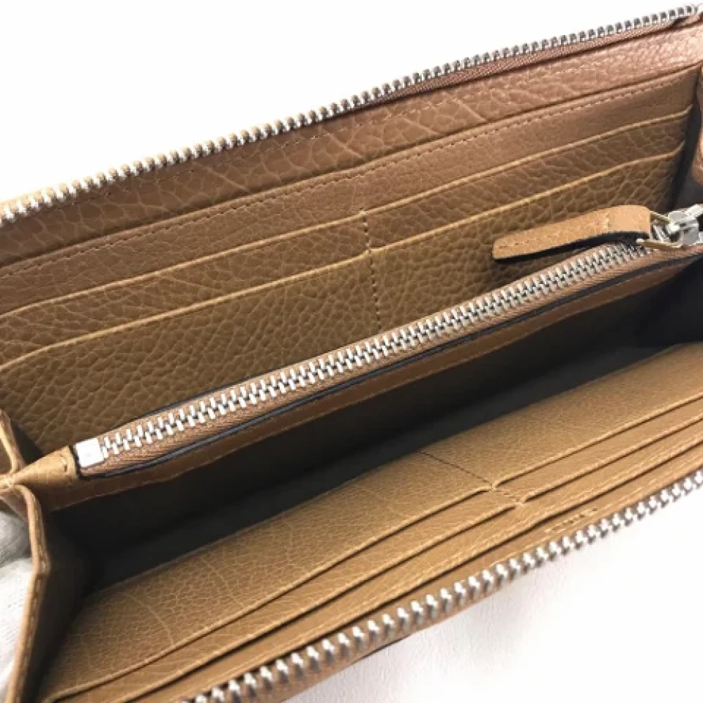 Chloé Pre-owned Leather wallets Brown Dames