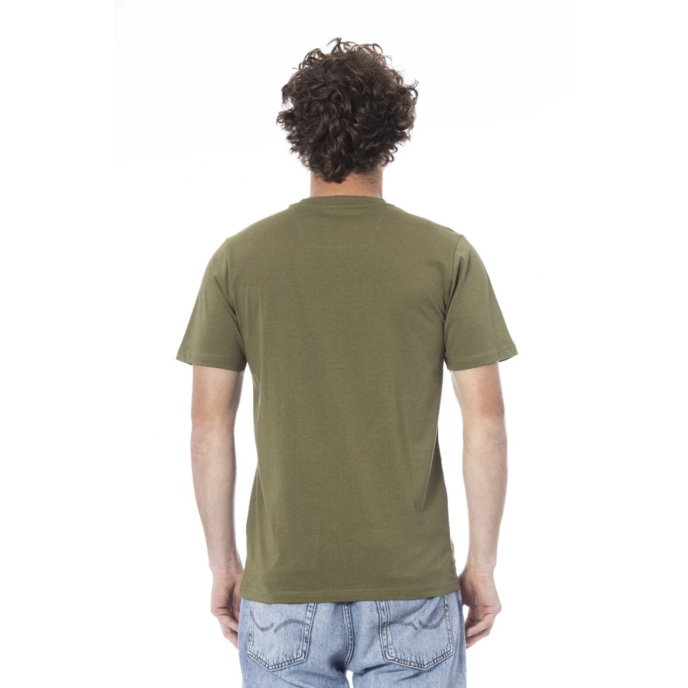 Cavalli Class Logo Print Korte Mouw T-shirt Green Heren