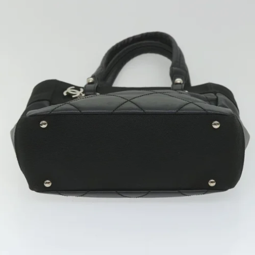 Chanel Vintage Pre-owned Canvas totes Black Dames