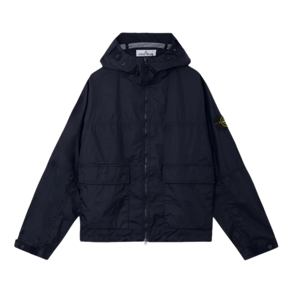 Stone Island Blue Light Jackets, Male, 2XL, Light Jacket
