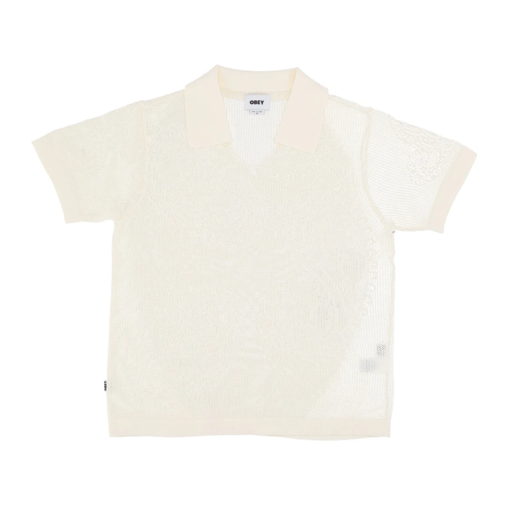 Obey Open Gebreid T-shirt White Dames