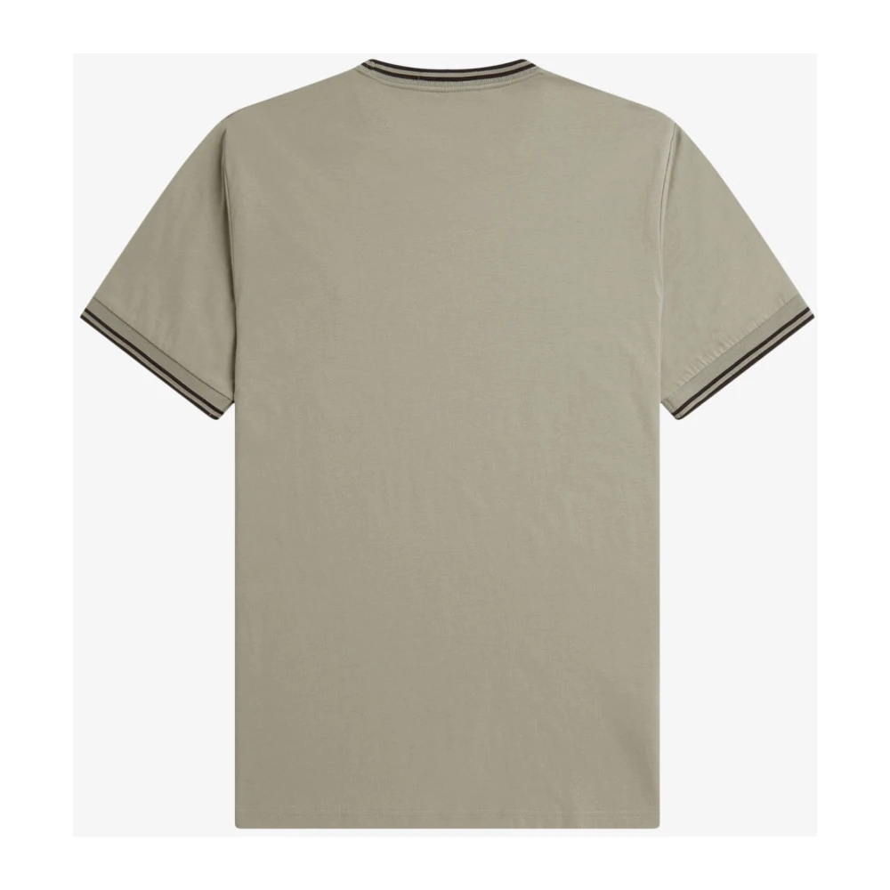 Fred Perry Twin Tipped Ronde Hals T-Shirt Gray Heren