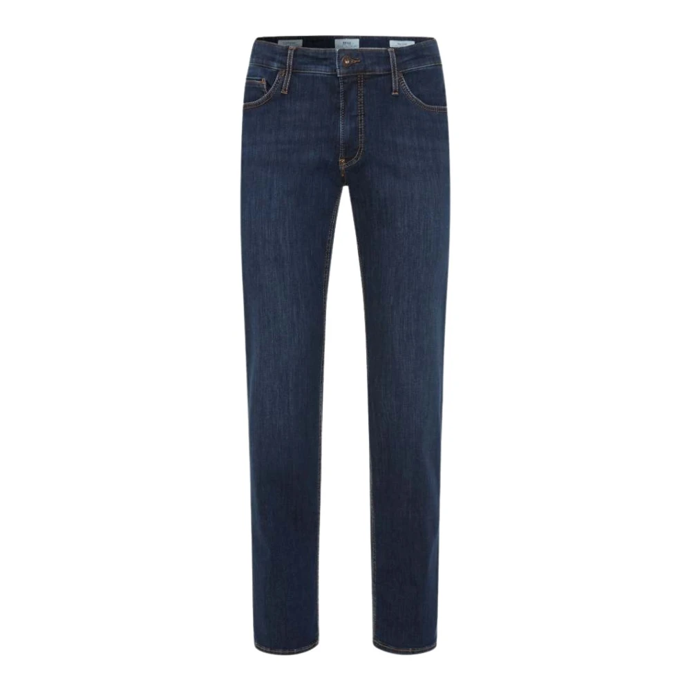 Brax Men's Blue Slim-Fit Jeans,, Modern Sportive Trousers W33 L30