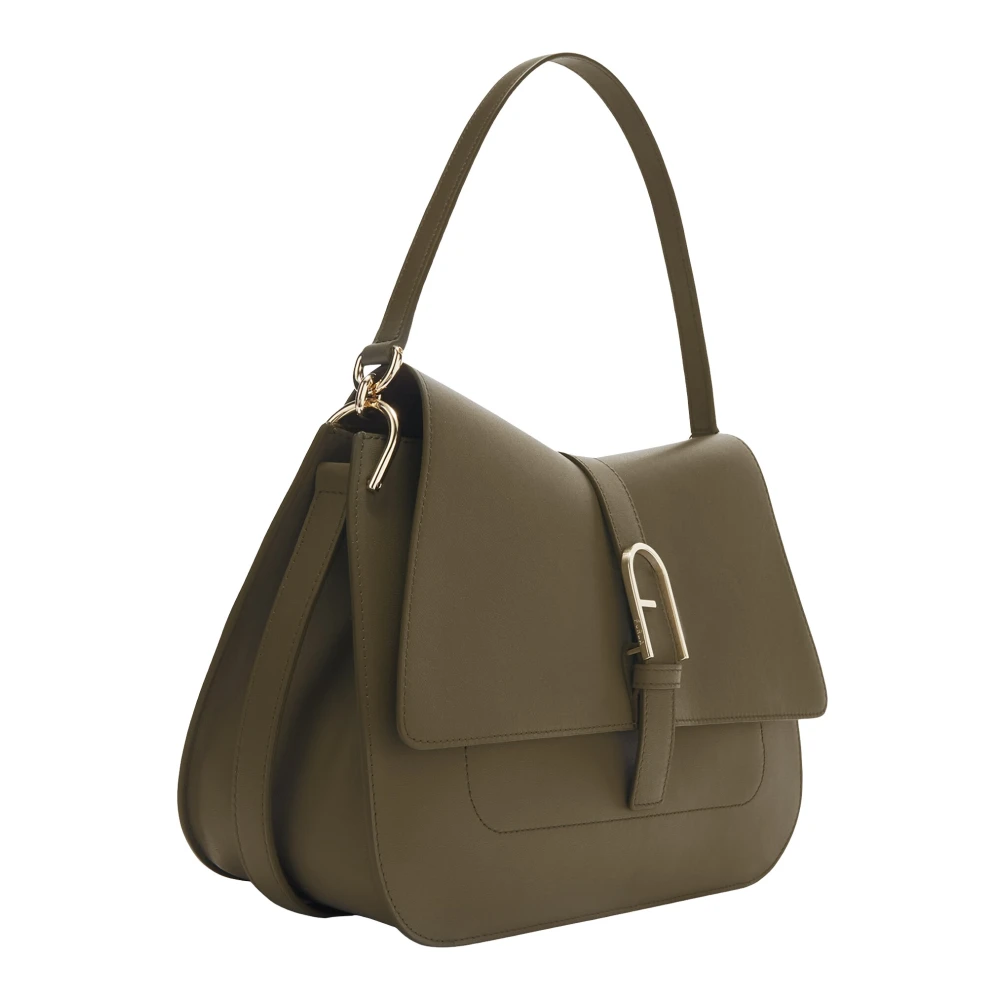 Furla Flow Top Handtas Green Dames