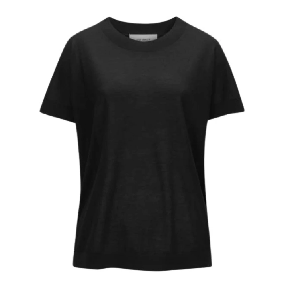 Lisa Yang Kasjmier T-shirt in Marielle Stijl Black Dames