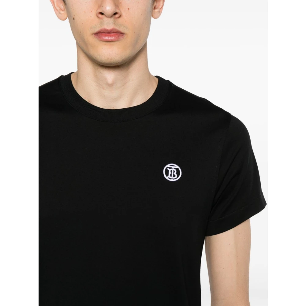 Burberry Zwarte T-shirts en Polos Black Heren