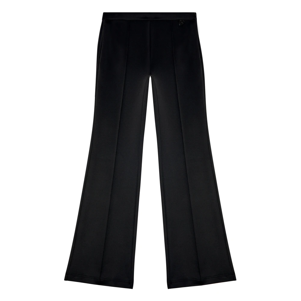 Diesel Bootcut pants with cut-out back Black Dames