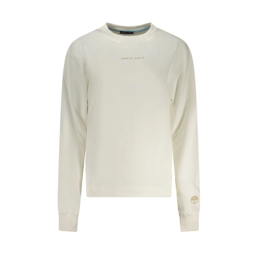North Sails Women's Beige Bianco Cotton Sweatshirt - Sweatshirts - Xs - Sweatshirts & Hoodies