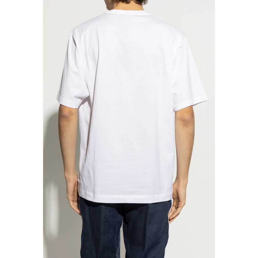 Dolce & Gabbana V-hals T-shirt White Heren