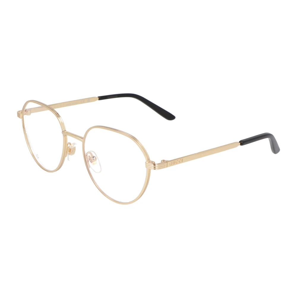 Gucci Gouden Brillenmontuur Yellow Dames