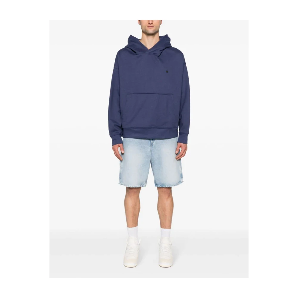 A Paper Kid Stijlvolle Blauwe Hoodie voor Mannen Blue Heren
