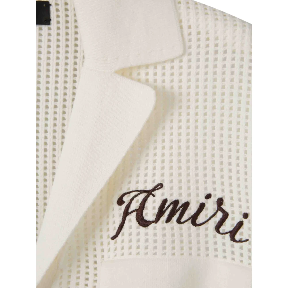 Amiri Witte T-shirts en Polos met Borduursel White Heren