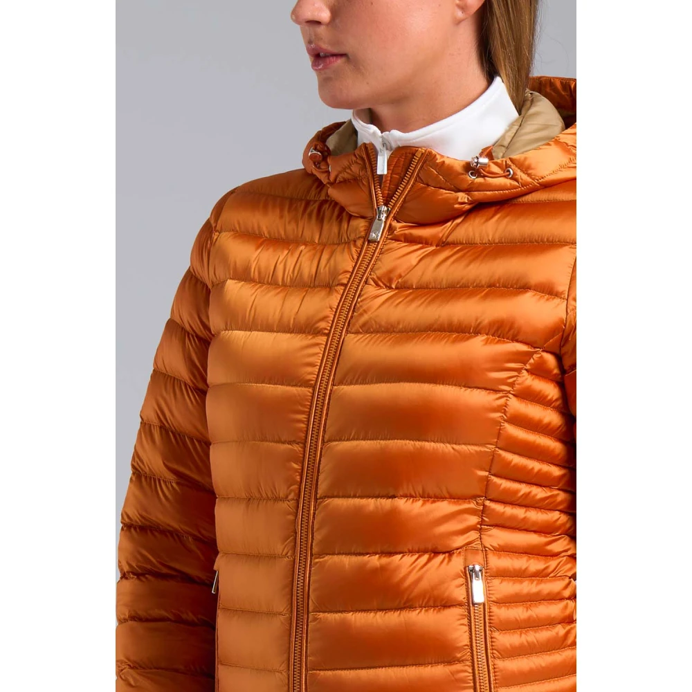 Ciesse Piumini Aghata 100 Gram Kleur Baksteen MET Capuchon Brown Dames