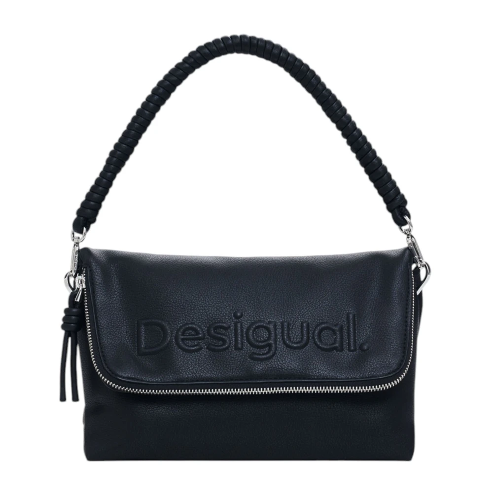 Desigual Women's Black Zip Shoulder Handbag Spring/Summer