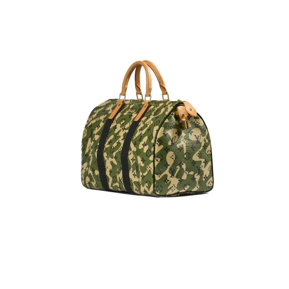 Louis Vuitton Vintage Pre-owned Fabric handbags Green Dames
