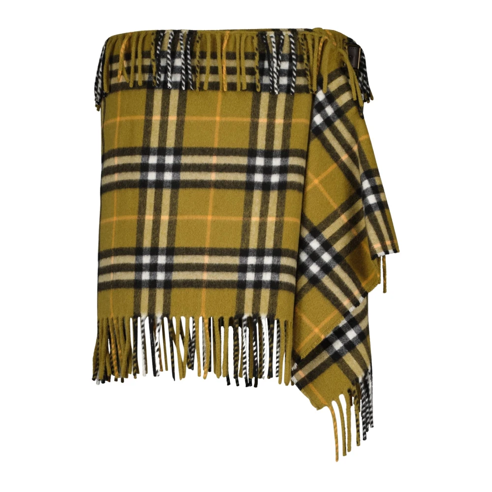 Burberry Donna Verde - Gonna Sciarpa Check Vintage - Skirts - S