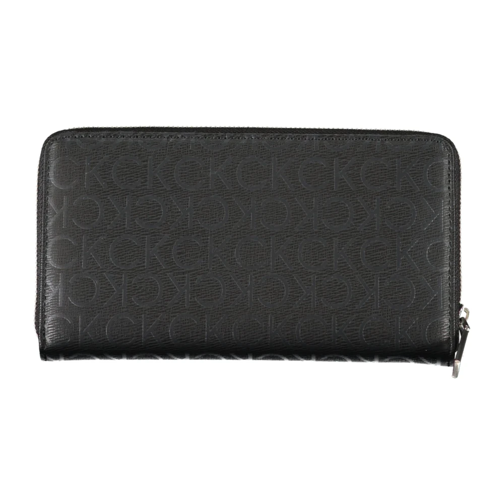 Calvin Klein Damesportemonnee Zwart Rfid Polyester Black Dames