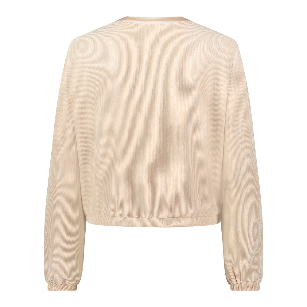 Betty & Co Klassieke Geplooide Blazer Jas Beige Dames
