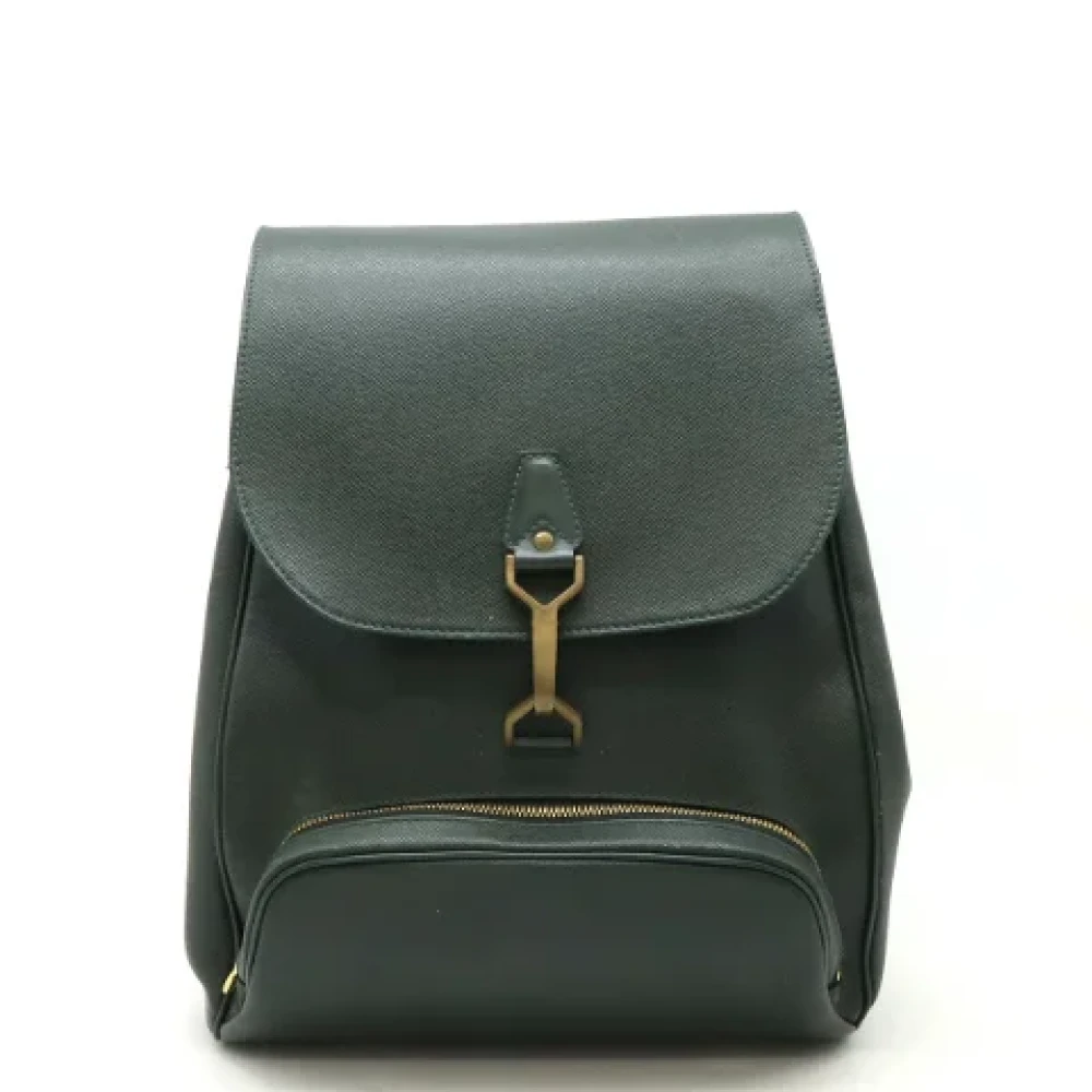 Louis Vuitton Vintage Pre-owned Leather backpacks Green Dames