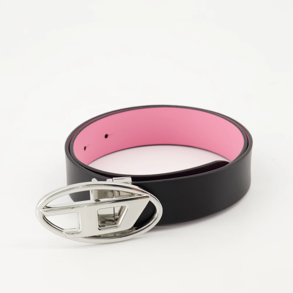 Diesel Omkeerbare leren riem B-1d W Black Dames