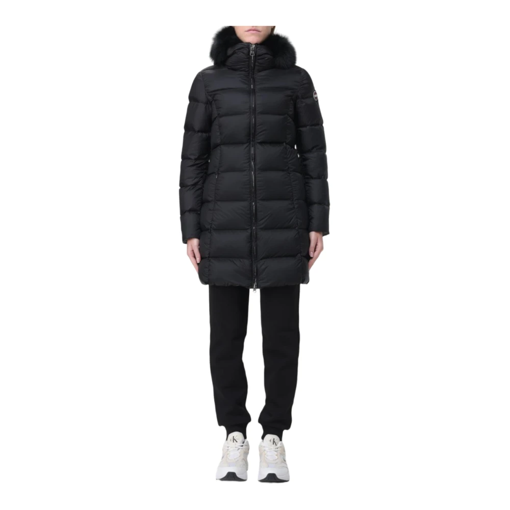 Colmar Zwarte Iridescent Donsjas met Capuchon Black Dames