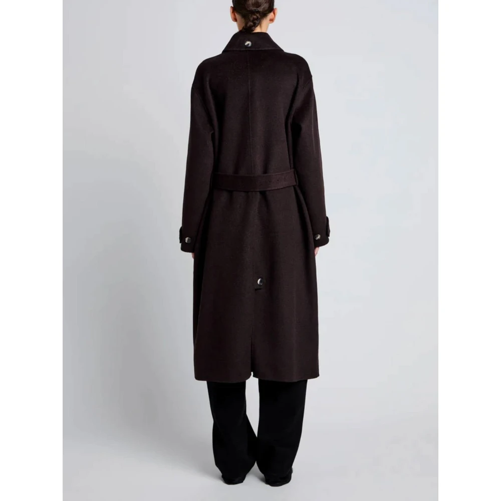 Proenza Schouler Chocoladebruine wollen jas Brown Dames