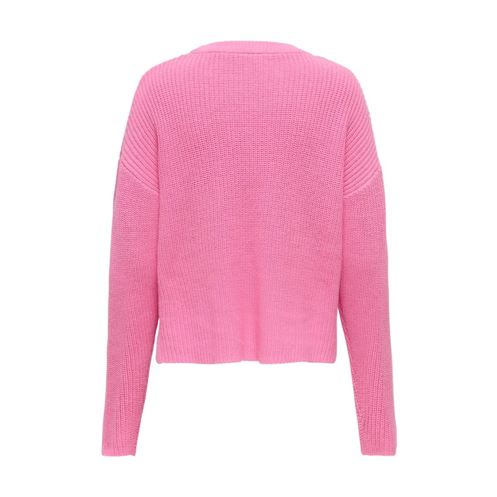 Only Luna Pullover Gebreide Trui Pink Dames