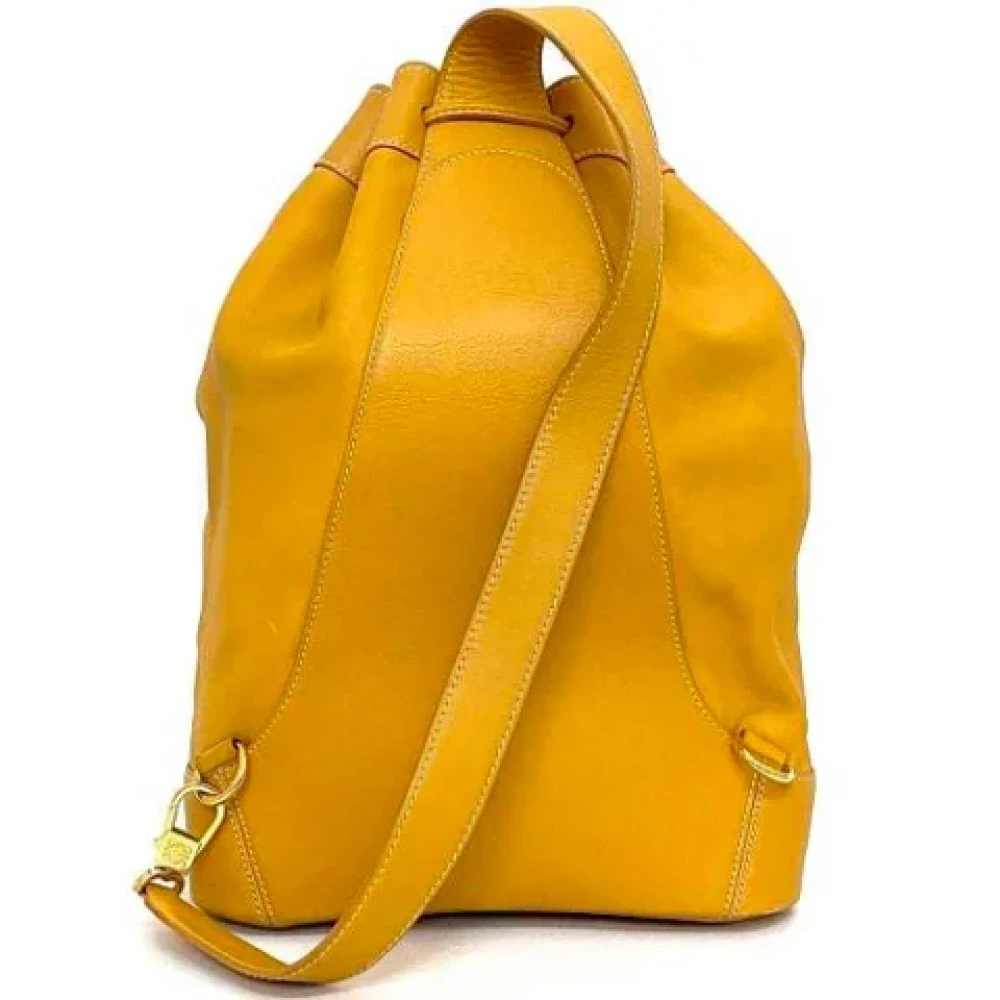 Loewe Pre-owned Leather handbags Orange Dames