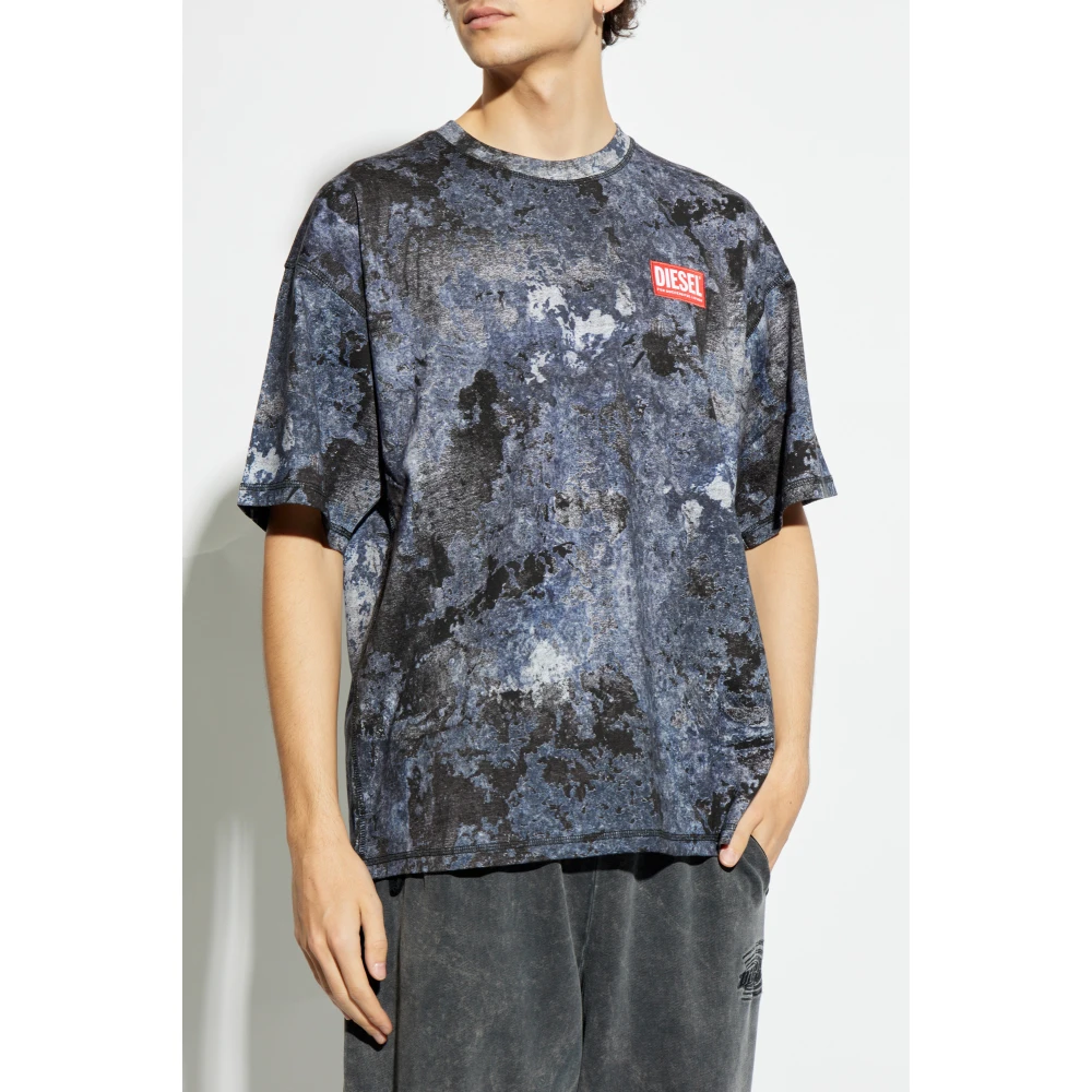Diesel T-shirt T-Boxt-R12 Blue Heren