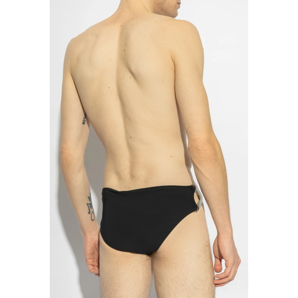 Rick Owens Briefs met applicatie Black Heren