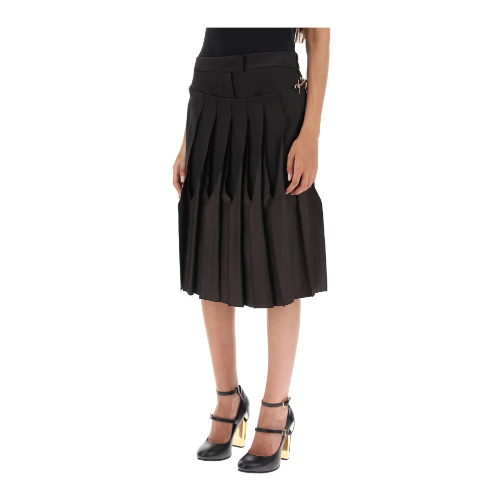 Fendi Denim Mini Rok Brown Dames
