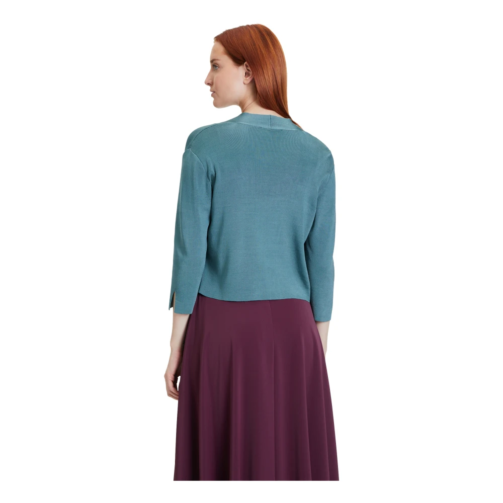 Vera Mont Veelzijdige Gebreide Bolero Green Dames