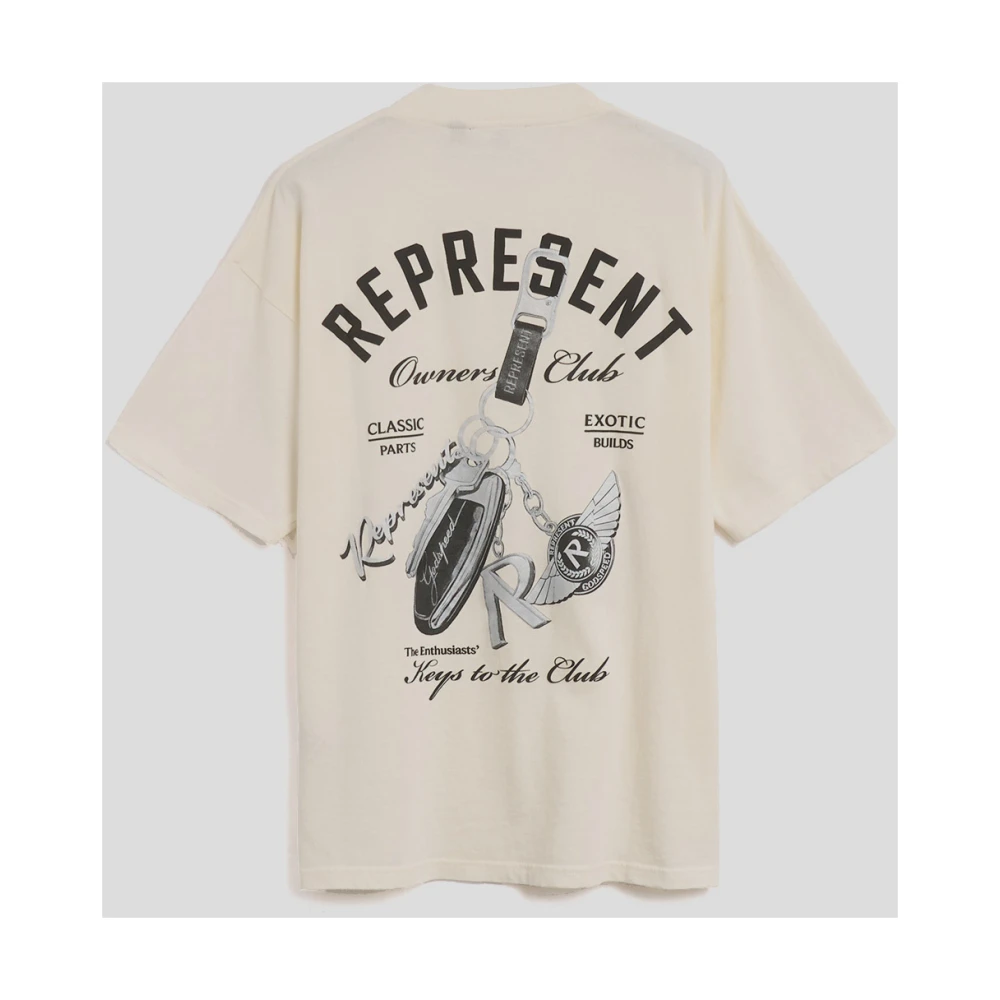 Represent Katoenen Bedrukt T-shirt White Heren