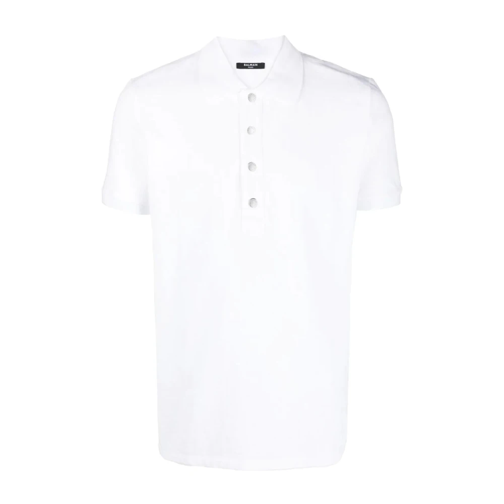 Balmain Polo Shirts White Heren