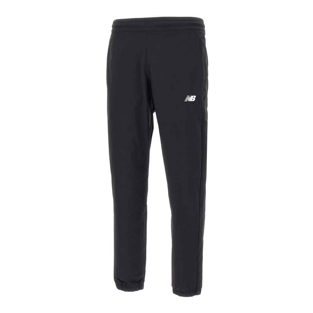 New Balance Technische Stof Jogger Zwart Black Heren