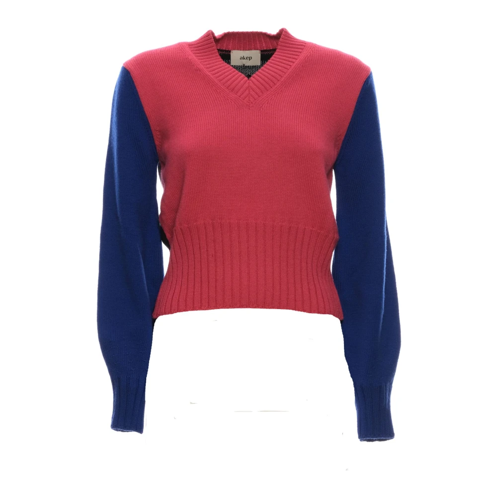 Knitwear > V-neck Knitwear - - Akep - Modalova