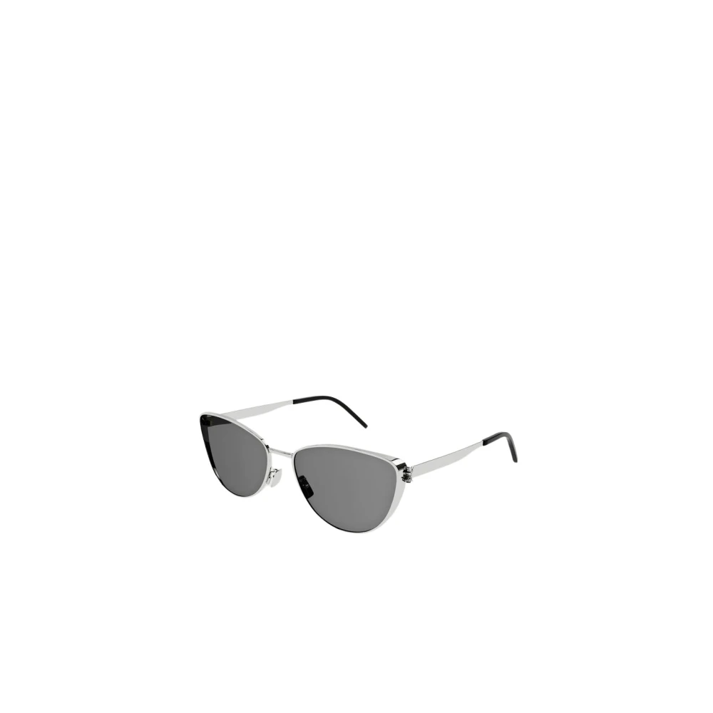 Saint Laurent Zilveren zonnebril met getinte glazen Gray Dames