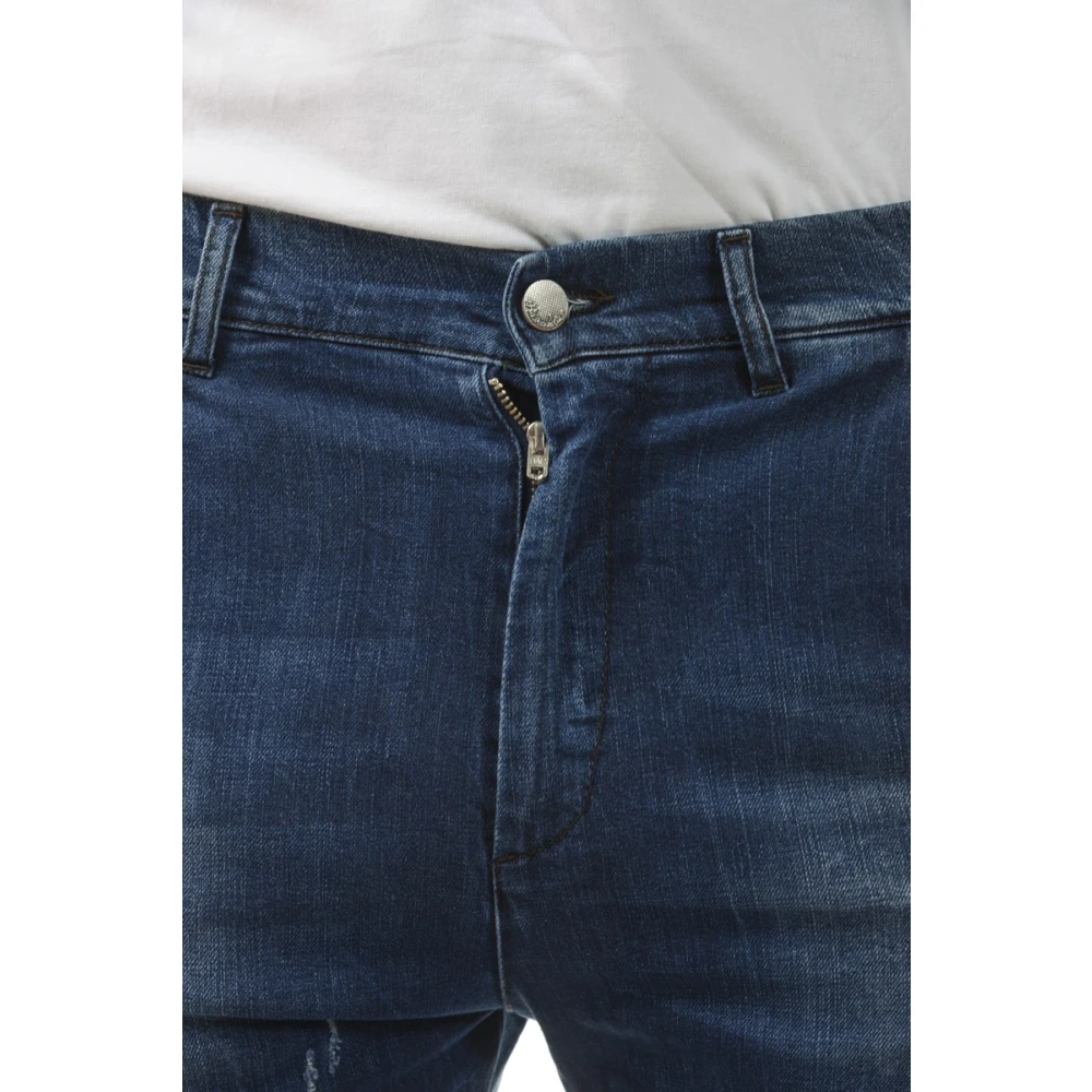 Daniele Alessandrini Klassieke Denim Jeans Blue Heren