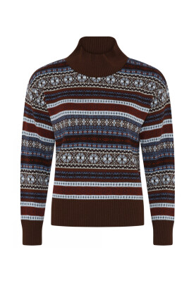 jacquard-turtleneck-pullover-blouse-chestnut