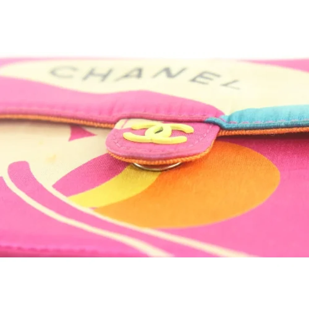 Chanel Vintage Begagnad Multifärgad Läder Chanel Flap Väska Multicolor, Dam